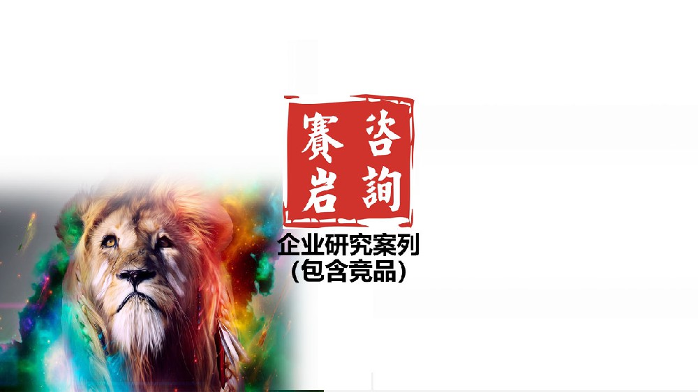 企业研究案列（含竞品研究）