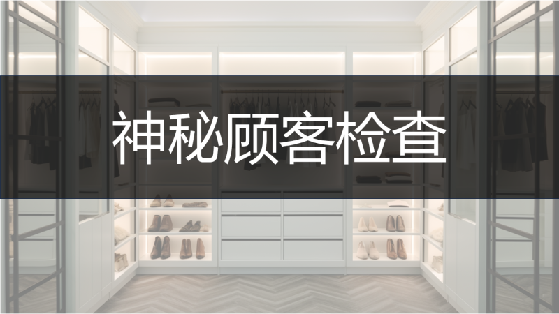 神秘顾客检查
